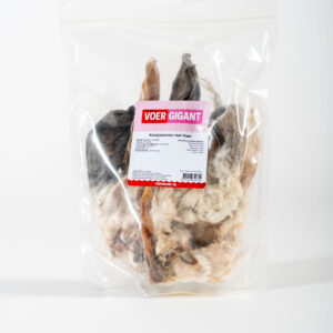 Konijnenoren met haar 100 gram