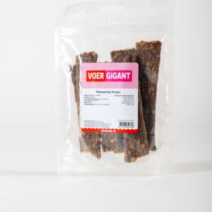 Hondensnack - Vleesstrips - Konijn - 100 gram