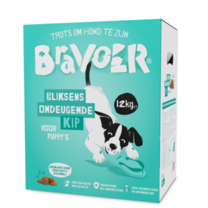 Bliksems Ondeugende Kip voor Puppy's (Krokant) 12 kilo